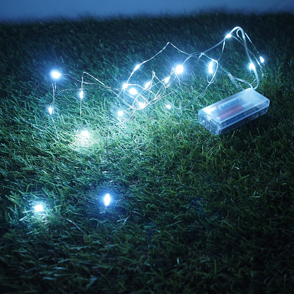 20 LED Girlianda, Šaltai Balta - Image 4