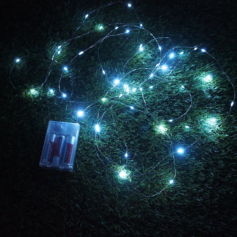 50 LED Girlianda, Šaltai Balta - Image 5