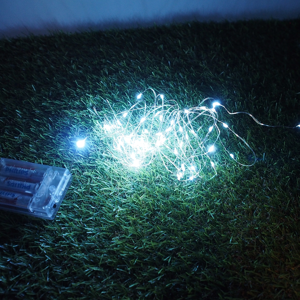 50 LED Girlianda, Šaltai Balta - Image 4