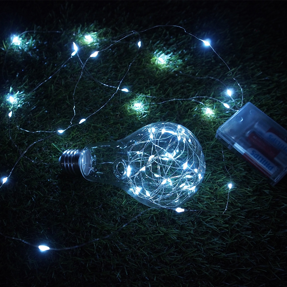 50 LED Girlianda, Šaltai Balta - Image 7