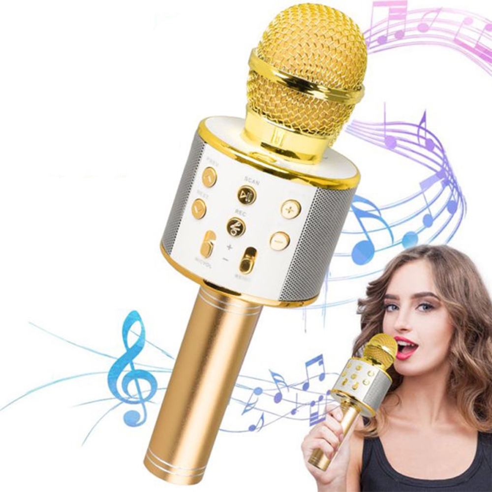 Išmanusis karaoke mikrofonas - Mėlyna