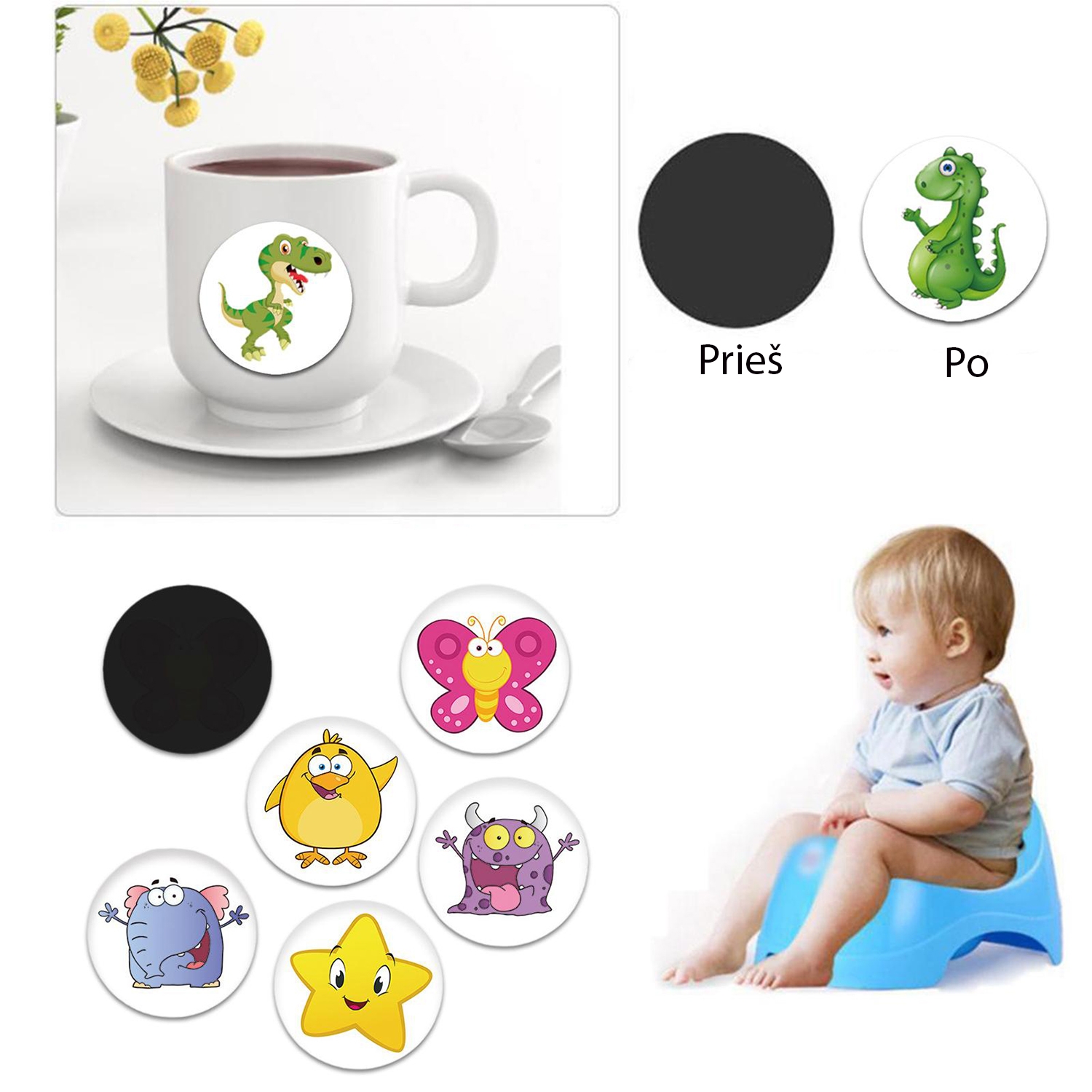 Puoduko treniruočių lipdukai, 5 vnt. - Image 2
