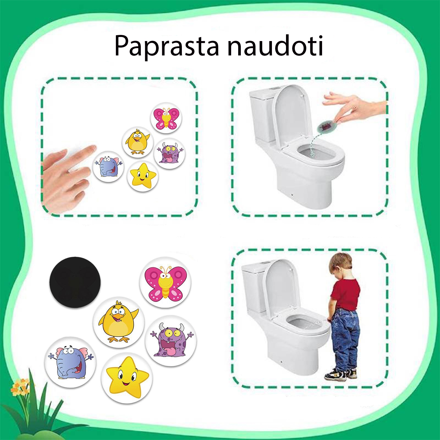 Puoduko treniruočių lipdukai, 5 vnt. - Image 3